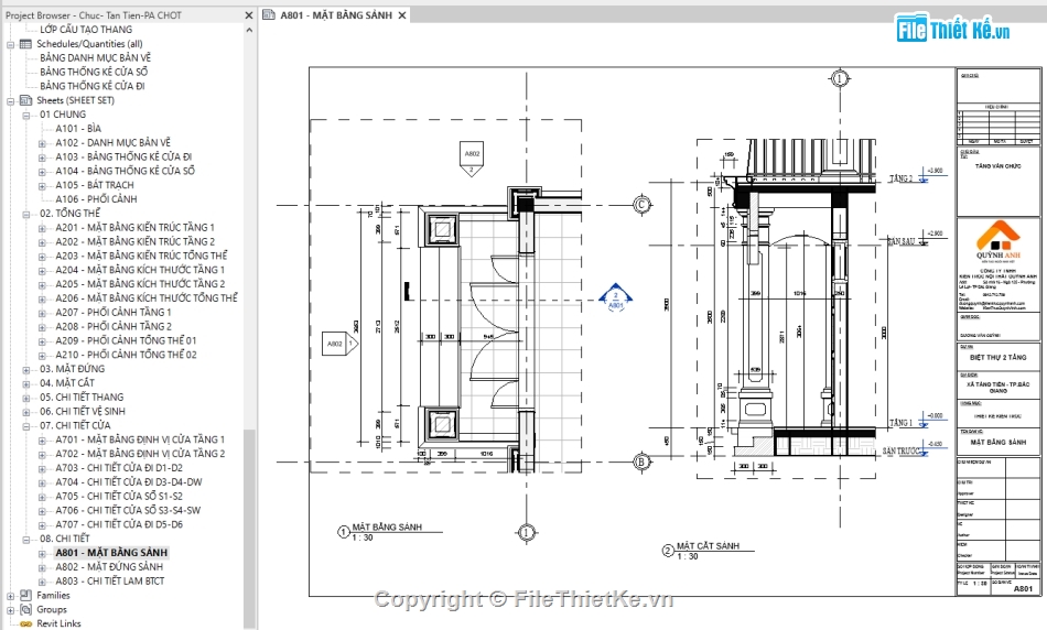 revit biệt thự 2 tầng,biệt thự 2 tầng,kiến trúc biệt thự,kiến trúc 2 tầng